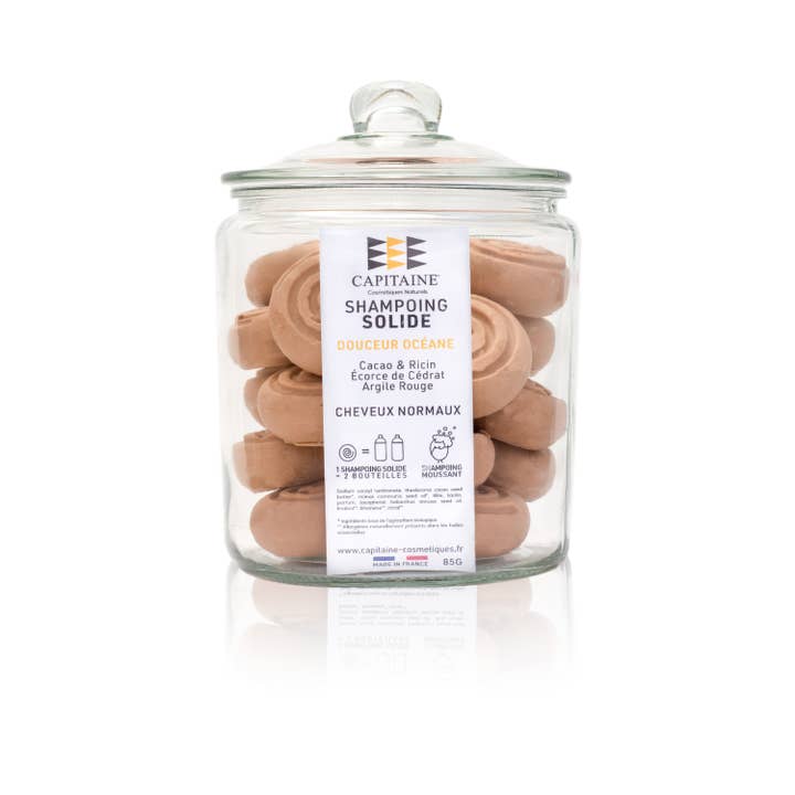 Bocal Shampoings Douceur Océane - Cheveux Normaux - 20 x 85g pour la vente par Capitaine Cosmétiques