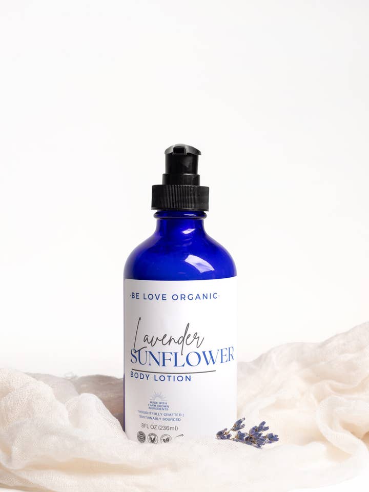 Lavender Lotion for wholesale by BE LOVE ORGANIC SKINCARE