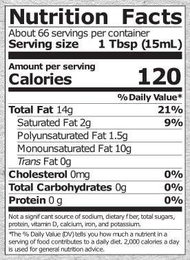 Wildly Organic - Wholesale Cooking Oil - Organic Sesame Seed Oil2