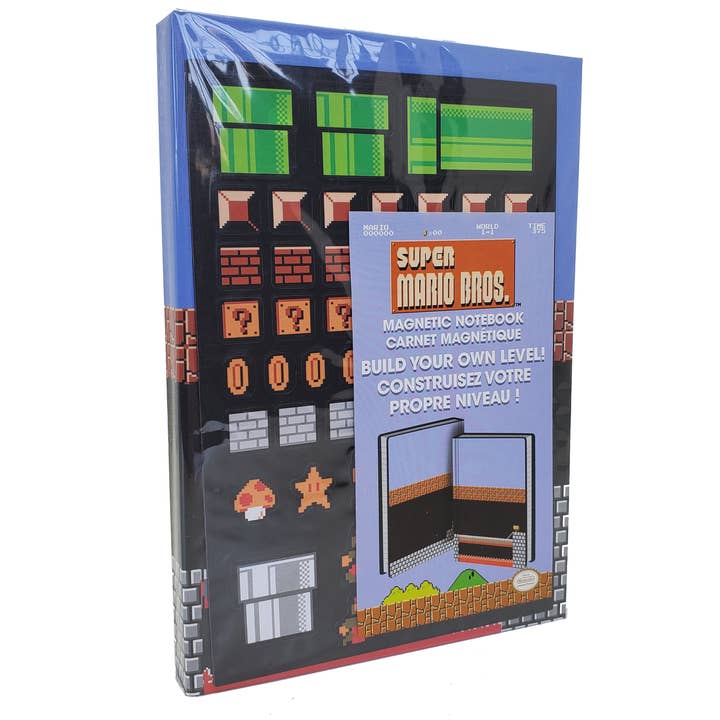 Pyramid America - Wholesale Notebook - Super Mario Bros – Level Build - Magnetic Notebook