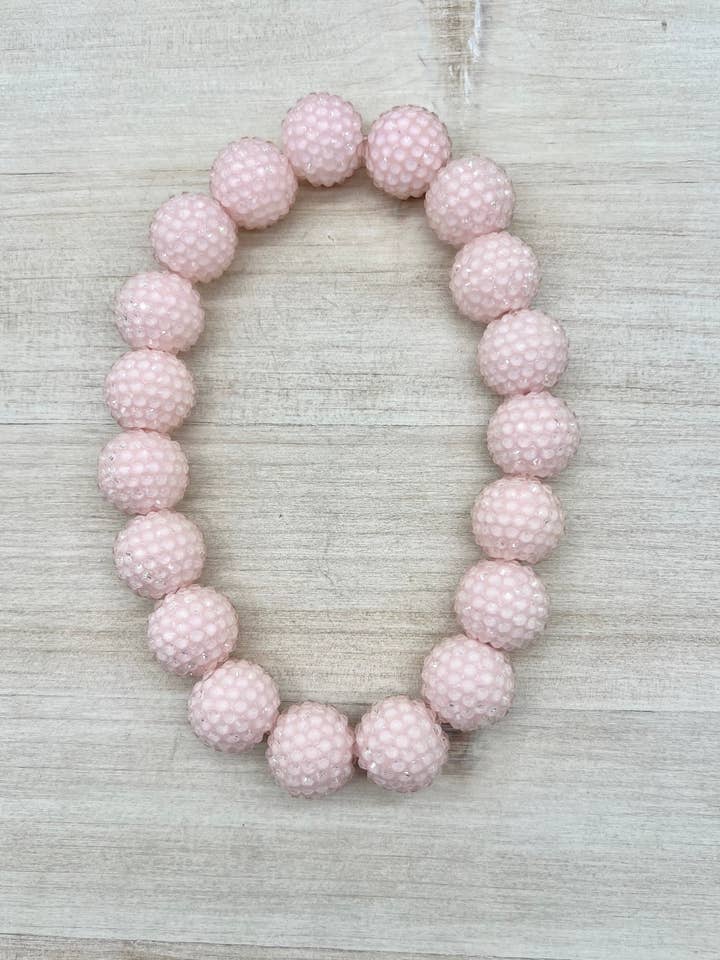 Spring Pink Jelly Necklace for wholesale by My Trendy Little Pup