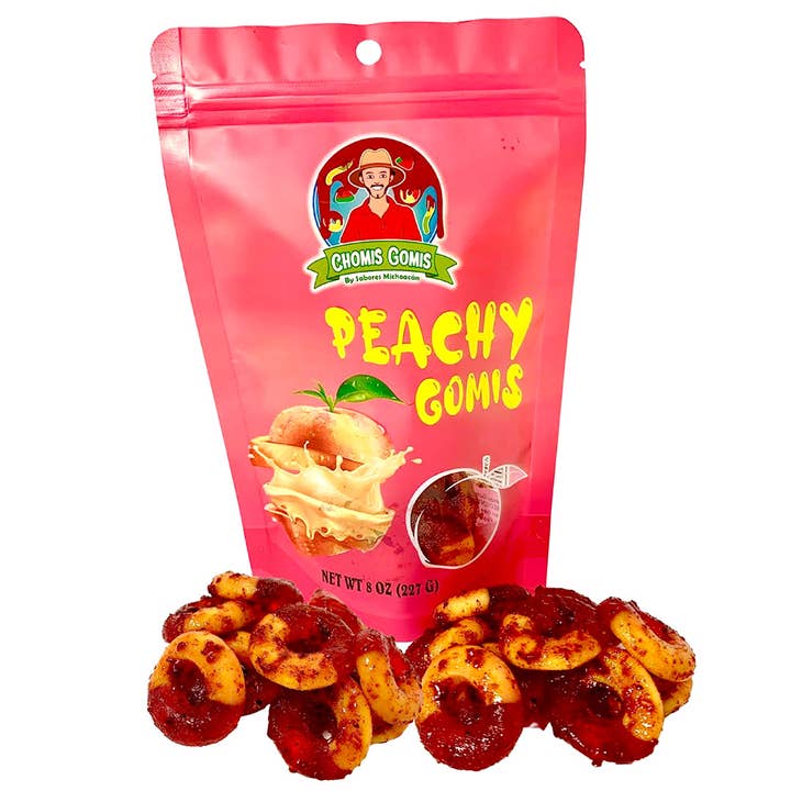 Peach Chile Chamoy Gummies – Peachy Gomis for wholesale by Chomis Gomis