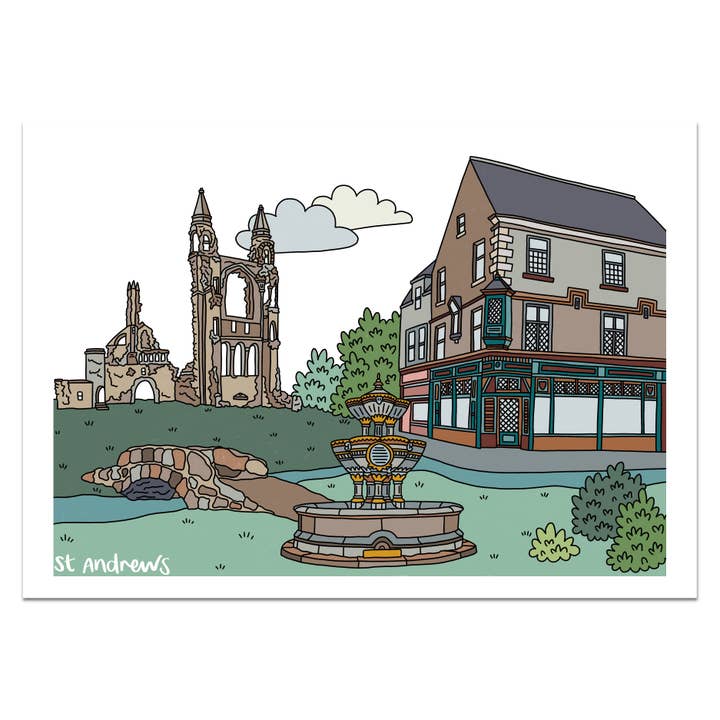 St Andrews Print for wholesale by Victoria Rose Ball