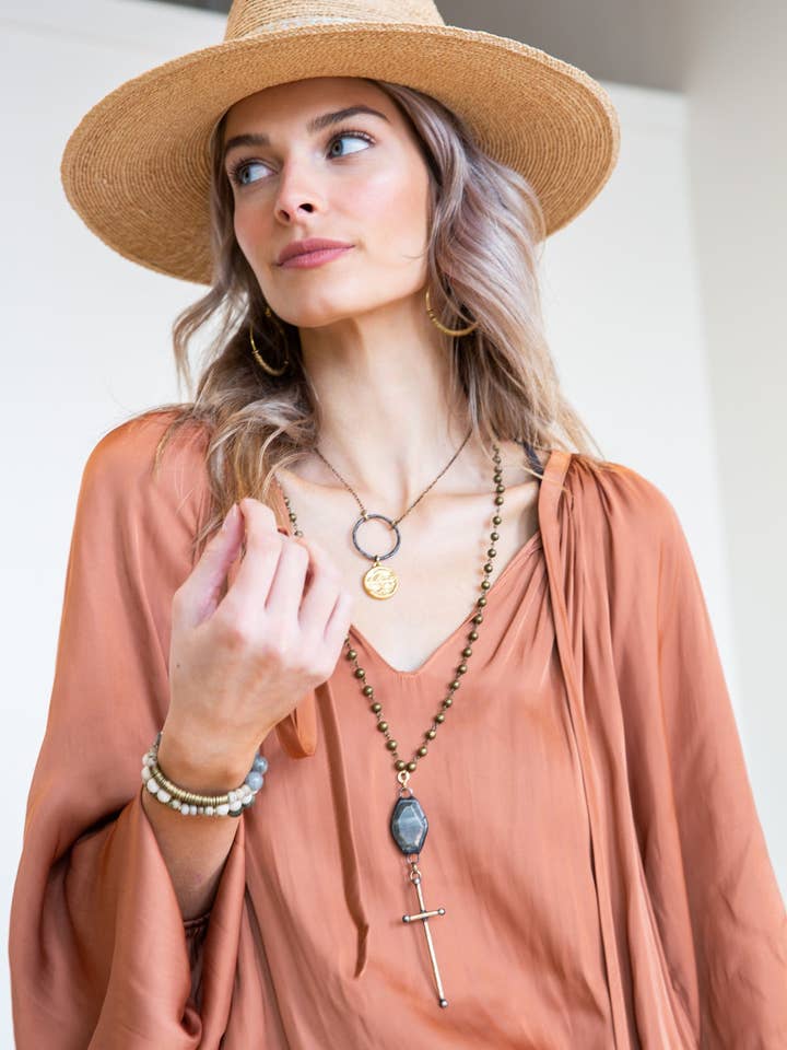 Serenity Prayer Necklace for wholesale by Funky Trunk Vintage Designs