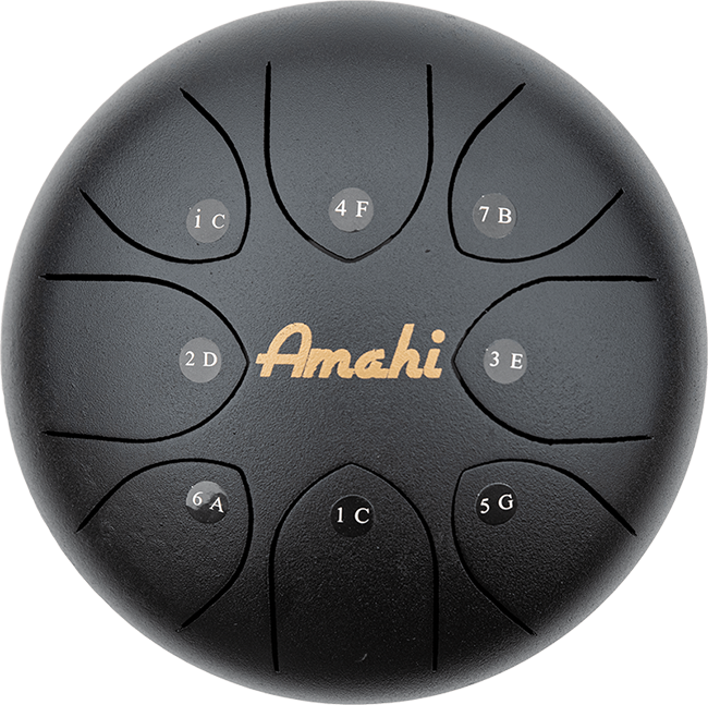 Amahi Ukuleles – Engroshandel Musikinstrument – Amahi 8" ståltunge tromme3