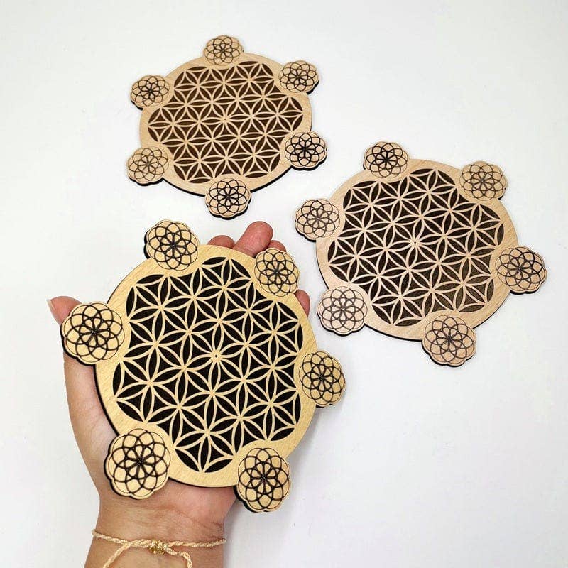 Rock Paradise – wholesale Spiritual stone/crystal – Flower of Life with Seed of Life Crystal Grid2