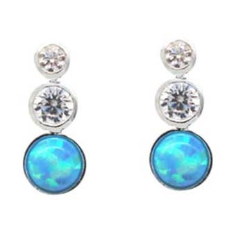 Dual Cry Drop Opal ER Blå för wholesale av Fabienne