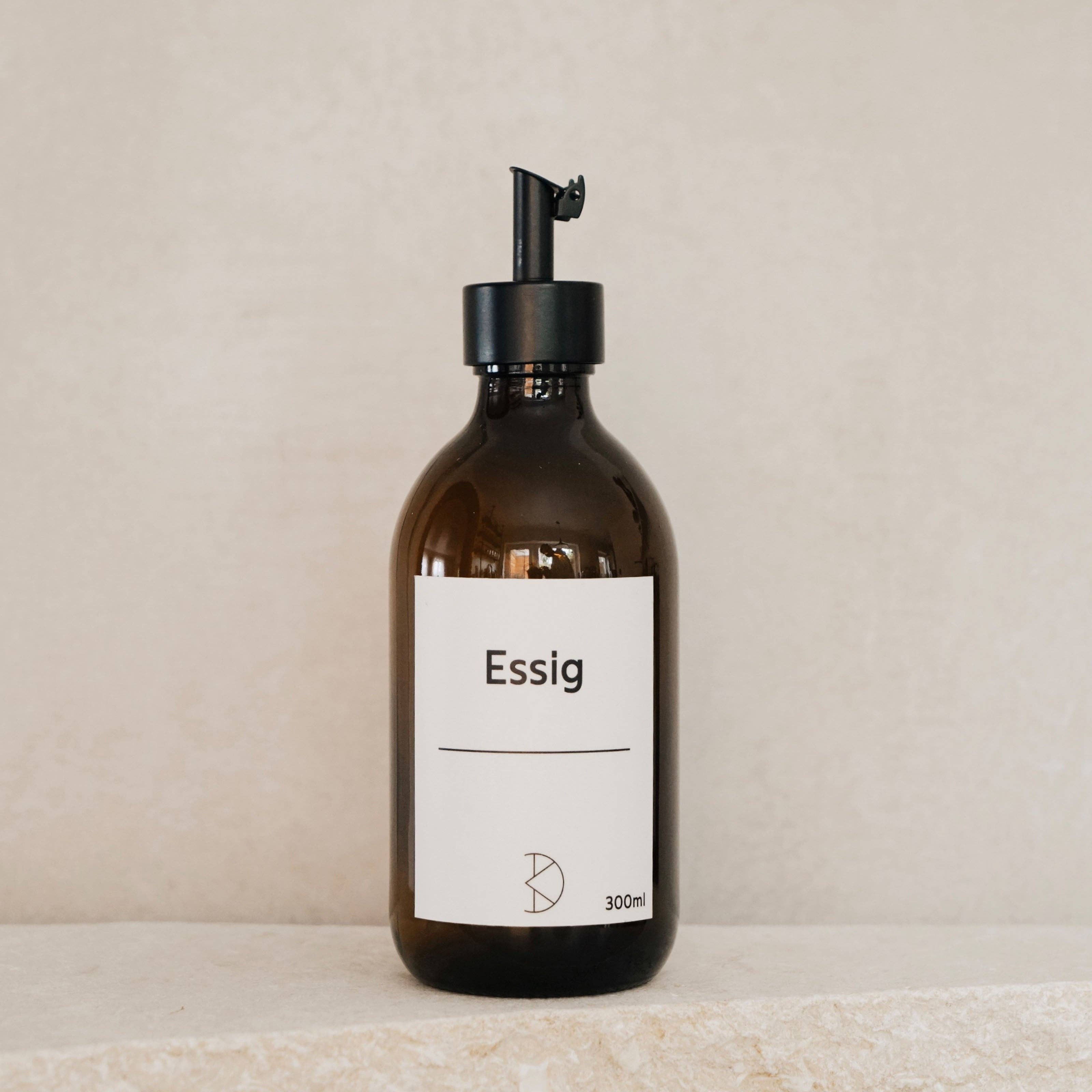 Koffs Design - Wholesale Oil/Vinegar Dispenser - Brown Glass Oil Dispenser – 300 ml Bottle with Stainless Steel Pourer9