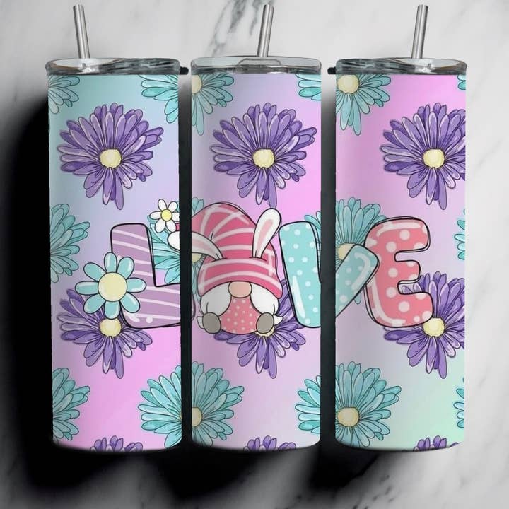 Easter Gnome Love Tumbler for wholesale by FloBama Girls Wholesale