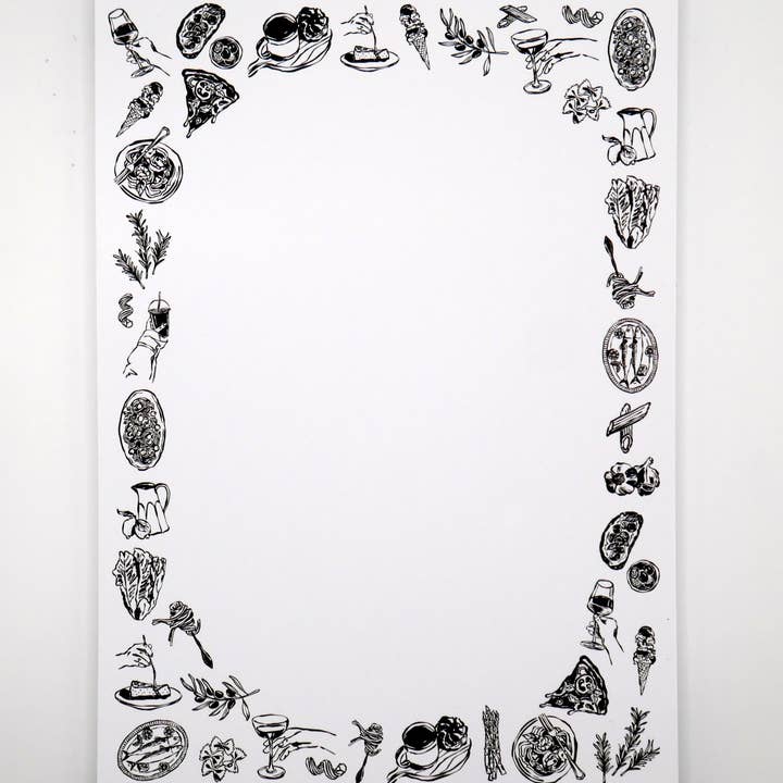 Girl Dinner Foodie 5x7" Notepad for wholesale by Why Begin