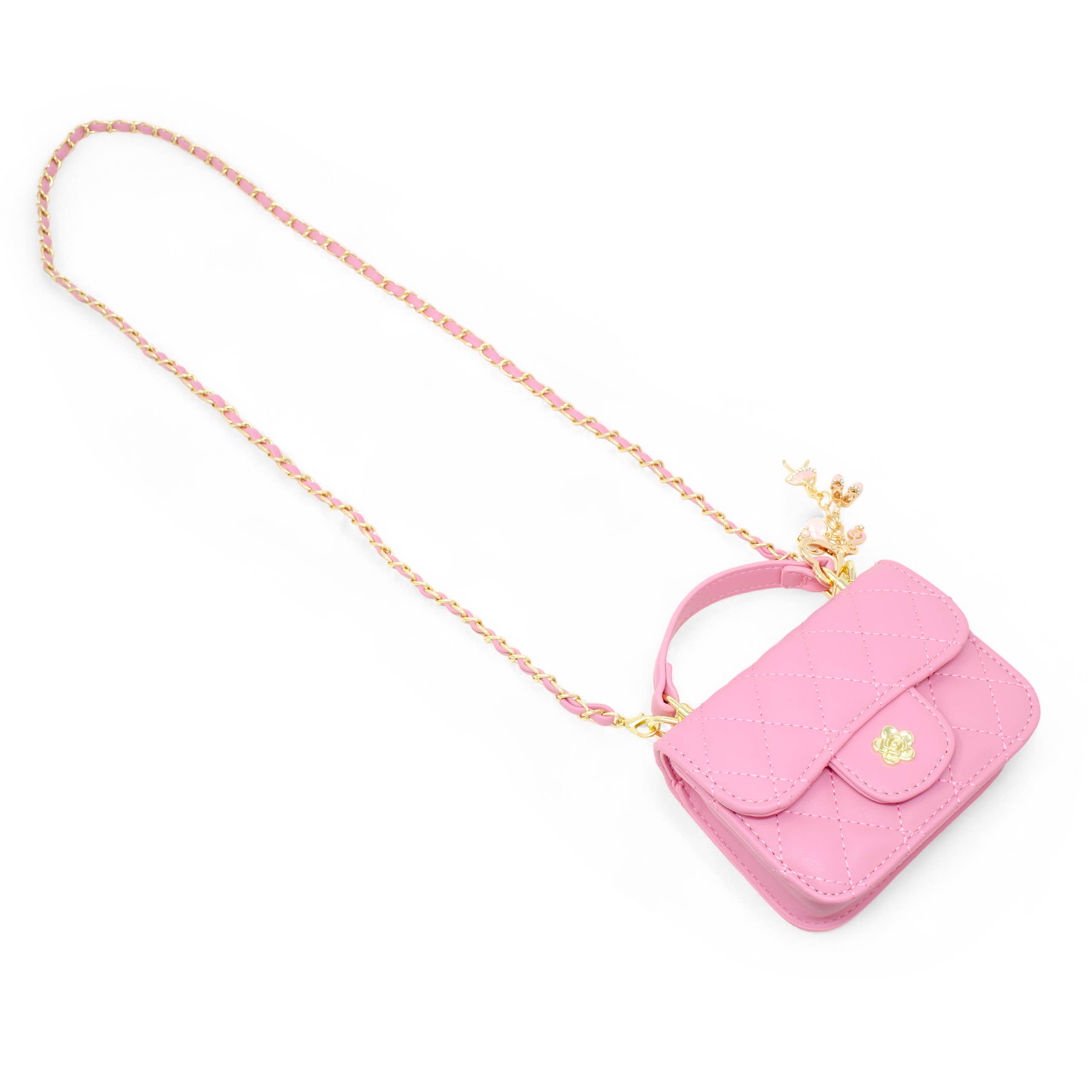 Tiny Treats and ZOMI GEMS - Wholesale Crossbody bag – kids - Tiny Quilted Ballet Charm Handbag6