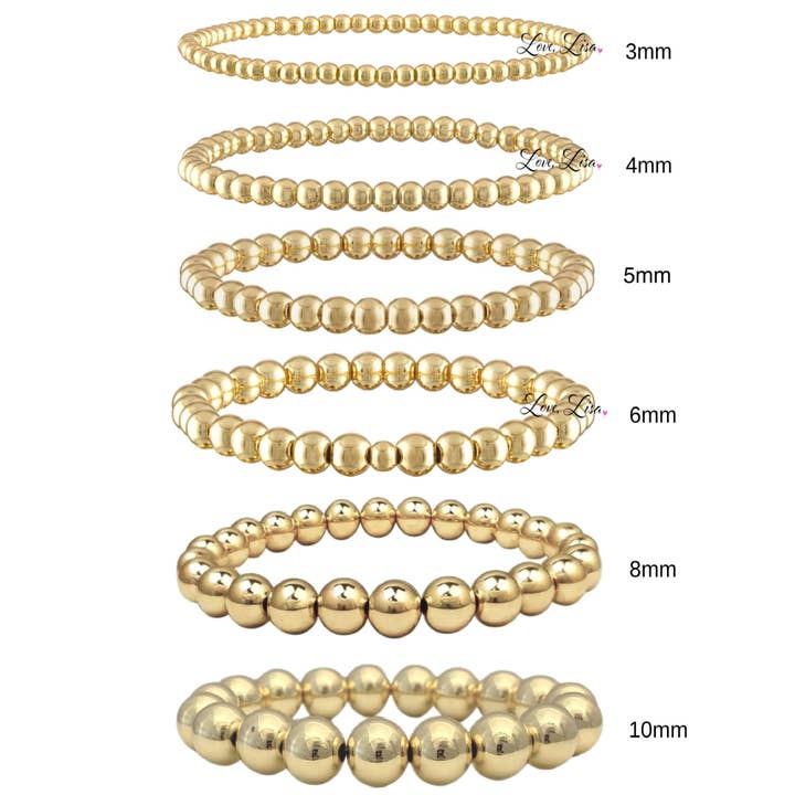 Love, Lisa - Wholesale Beaded Bracelet - Build Your Own Stack Of Beaded Bracelets Made with Elastic