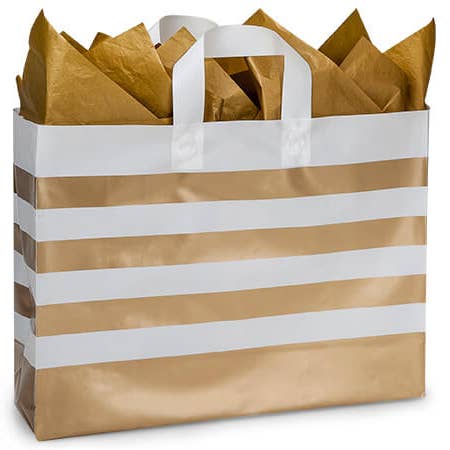 Nashville Wraps - Wholesale Gift Bag - Bold Stripe Plastic Gift Bags