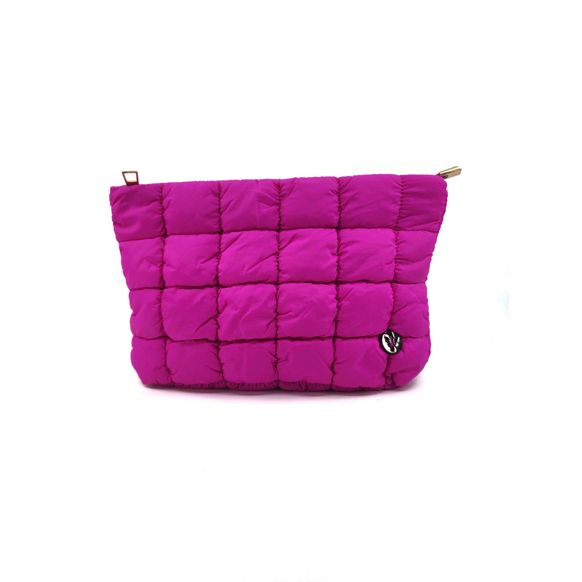 Hatzzi - Vente Trousses de maquillage/cosmétique - Pochette cosmétique zippée en nylon matelassé1