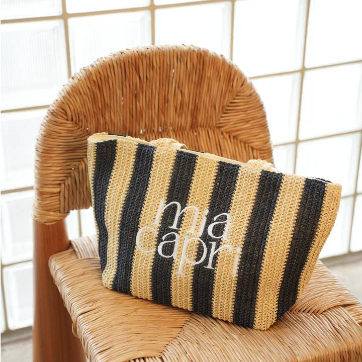 Mia Capri Vacay Tote - Navy for wholesale by Mia Capri