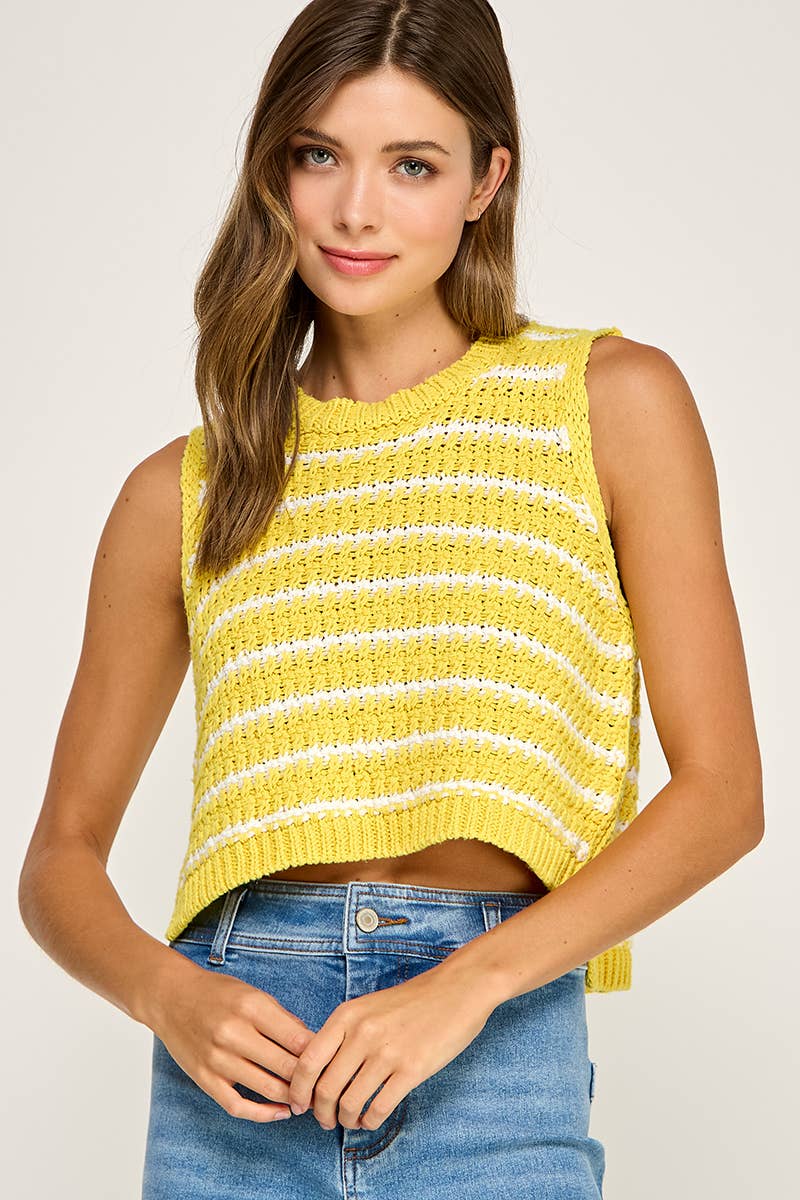 Miss Love - Wholesale Knit Top - Women's - STRIPED KNIT TOP26