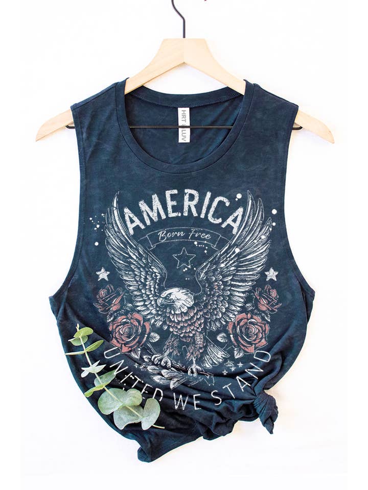 HRTandLUV – Großhandel Tanktop – Damen – AMERICAN BONE FREE TANKTOP MIT MINERALGRAFIK1