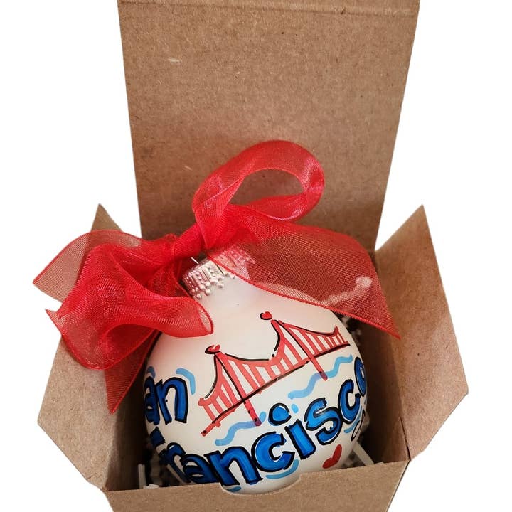 Kirsten in Color - Wholesale Ornament - Custom Name Hand Painted Glass Ball Ornament