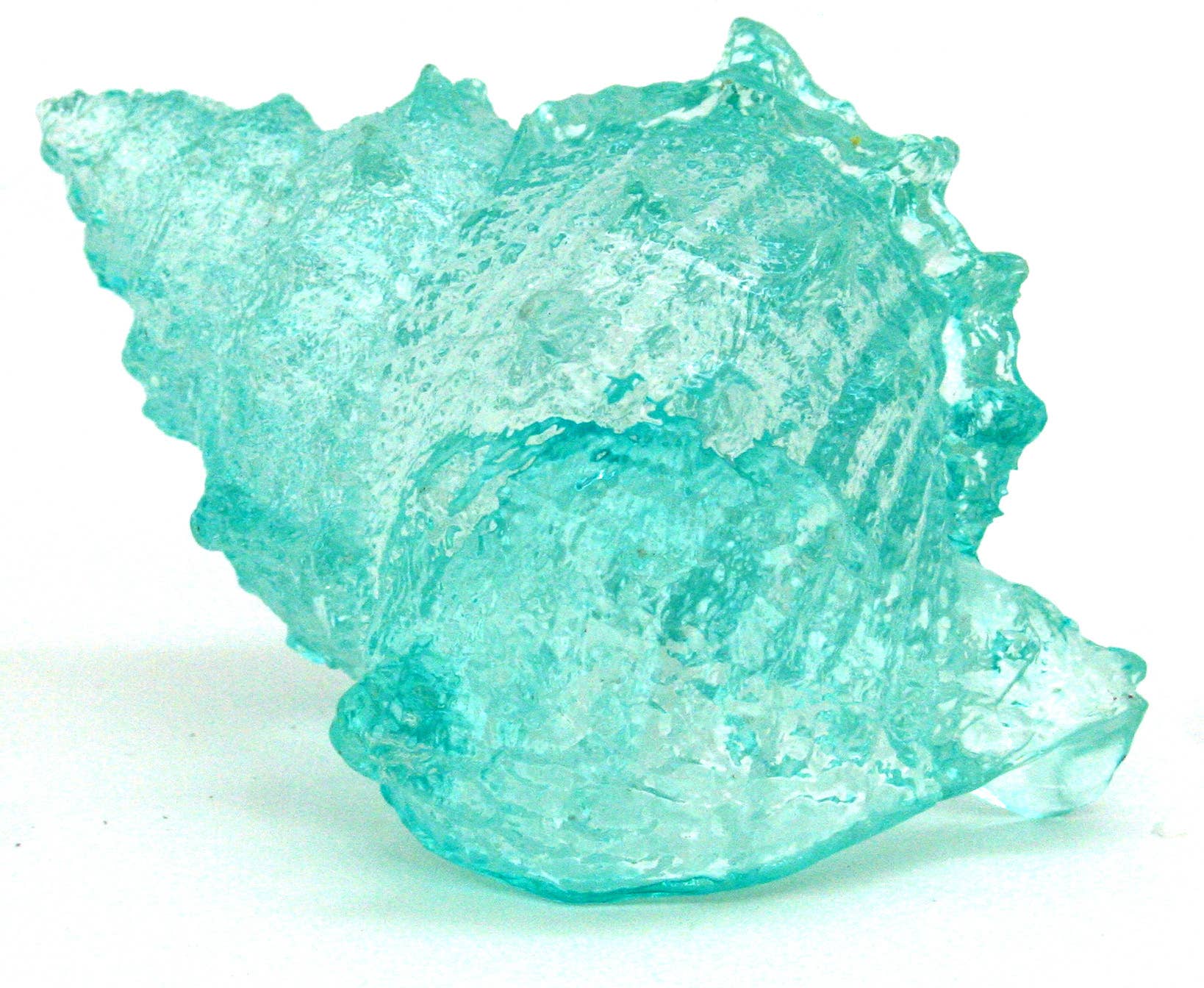 Modern Coastal by Contrast Inc. - Vente Décorations de table - Carapace de grenouille bleue transparente1