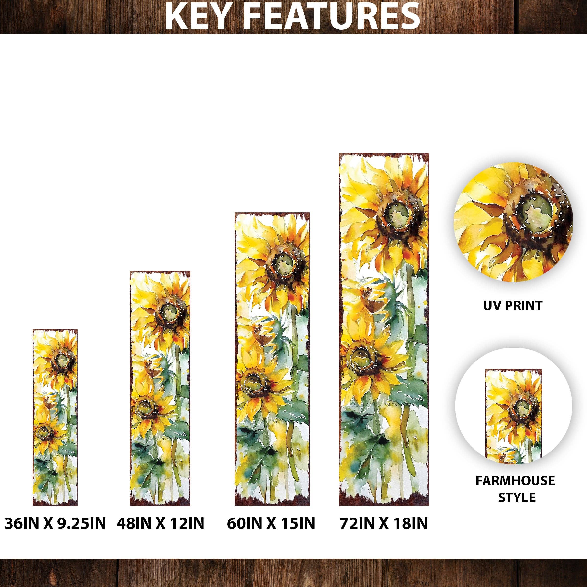TX USA Corporation - Wholesale Outdoor Sign - Summer Sunflower Welcome Porch Sign - Rustic Farmhouse Outdoor Decor1