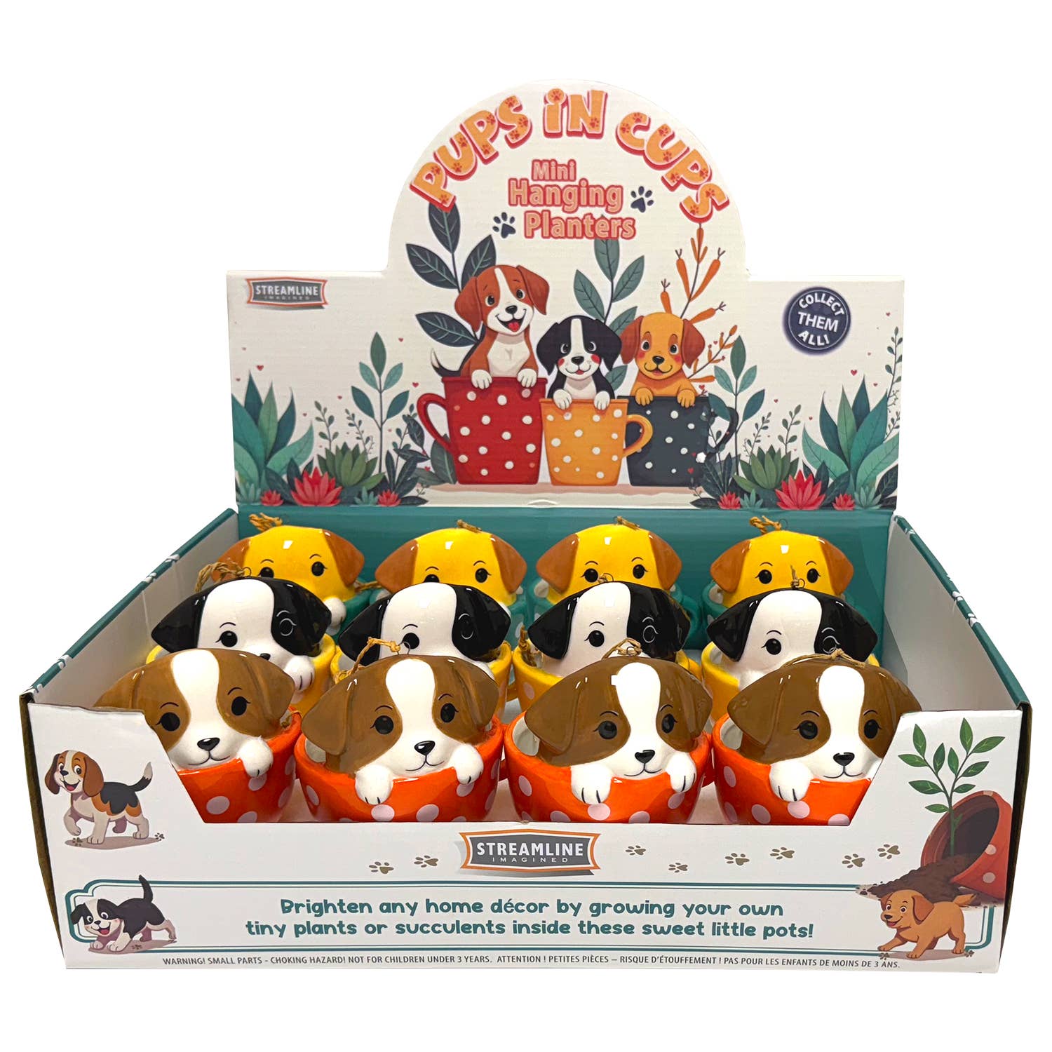 Streamline – wholesale Hängande kruka – Valpar i koppar mini hängande krukor4