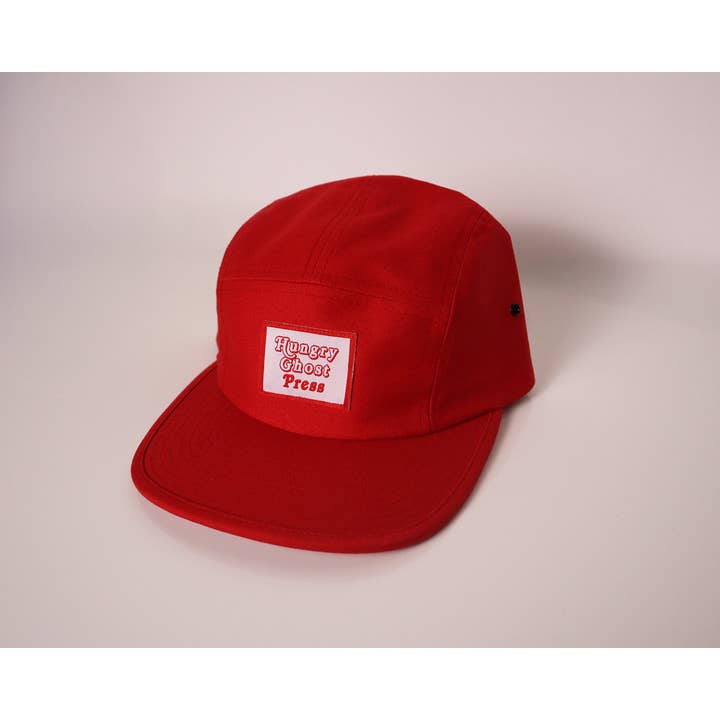 Hungry Ghost Press - Wholesale Flat-brimmed cap – Unisex - Station 5 Panel Camper Hat1