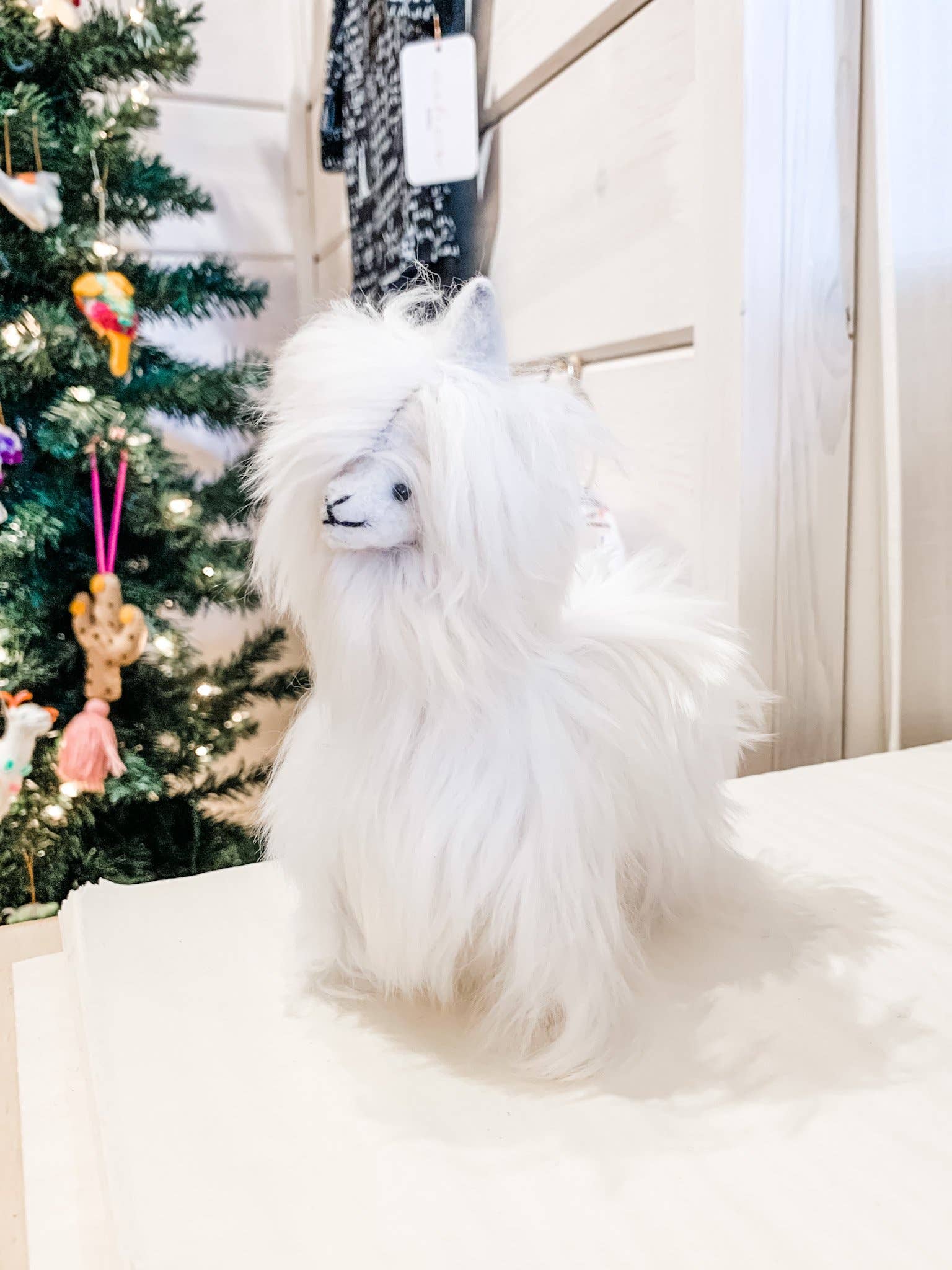 Asher Market - Vente Peluche – enfant et bébé - Alpaga étouffé à cheveux longs de 8,5 po1