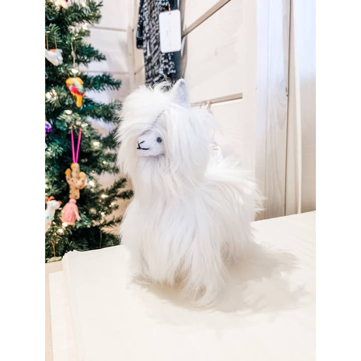 Asher Market - Vente Peluche – enfant et bébé - Alpaga étouffé à cheveux longs de 8,5 po1