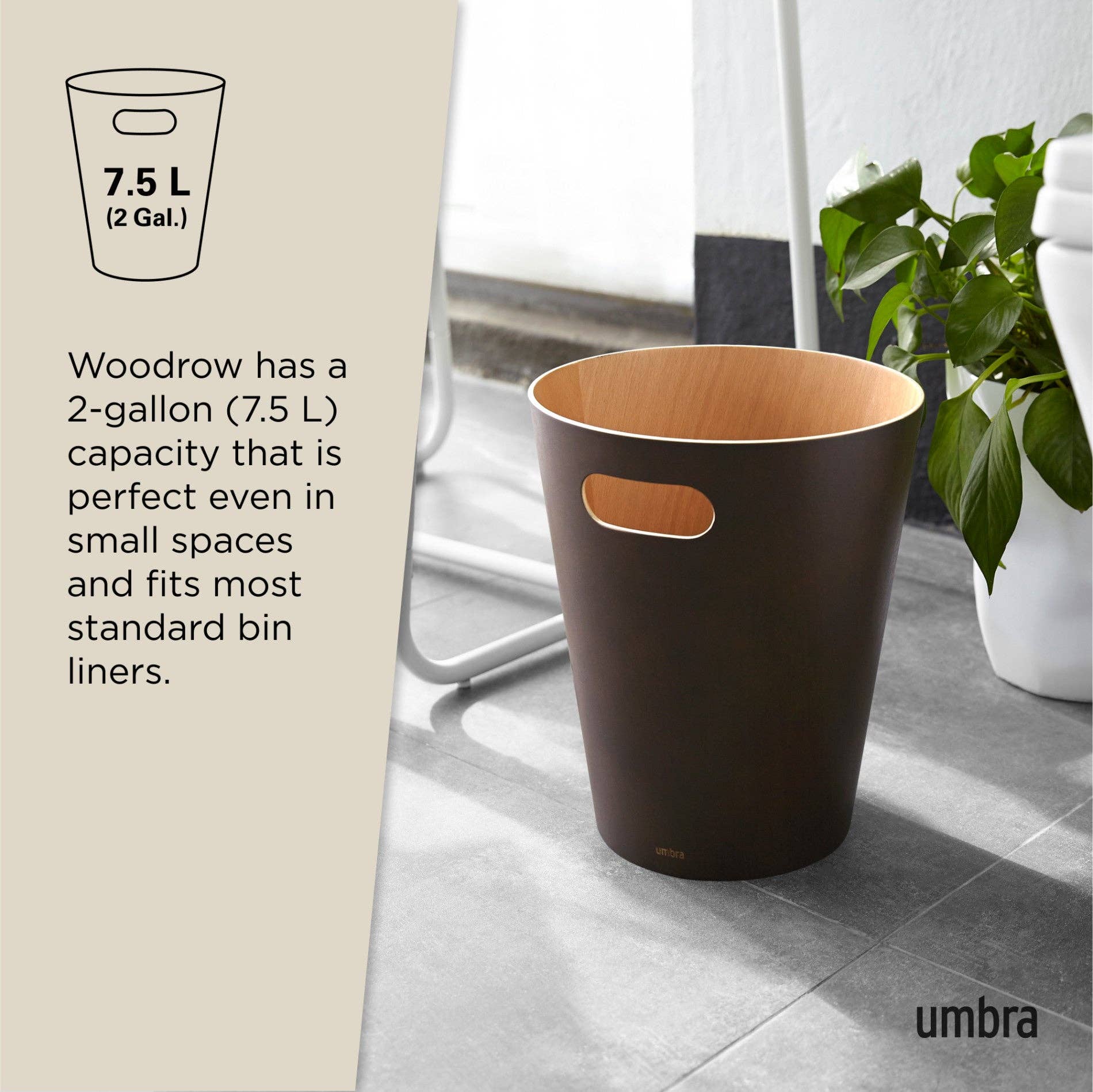 Umbra (CAN) - Wholesale Trashcan/Trash Bin - Woodrow Trash Can32