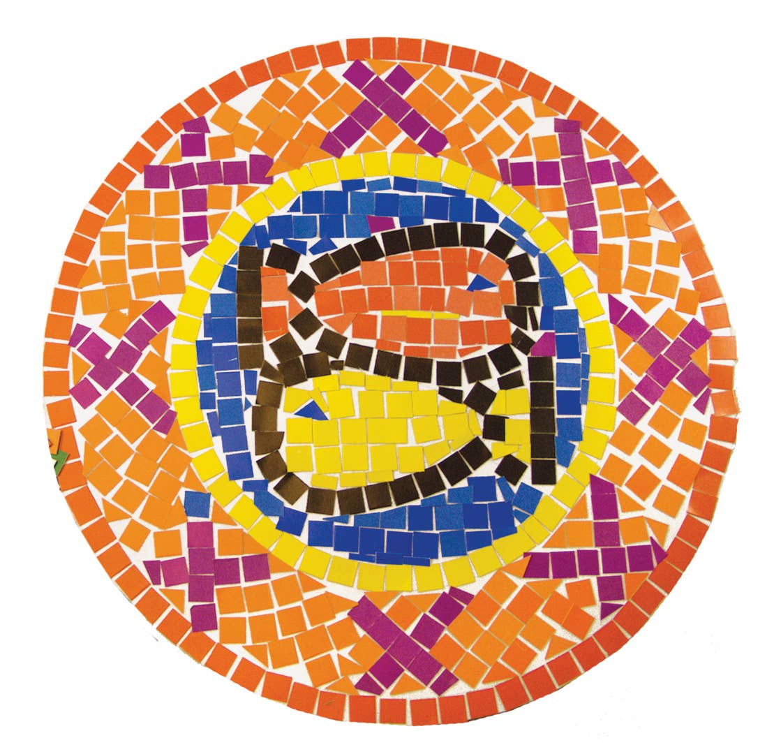 Roylco - Wholesale DIY Craft Kit - Double Color Mosaic Squares – DIY Educational Craft Kit1