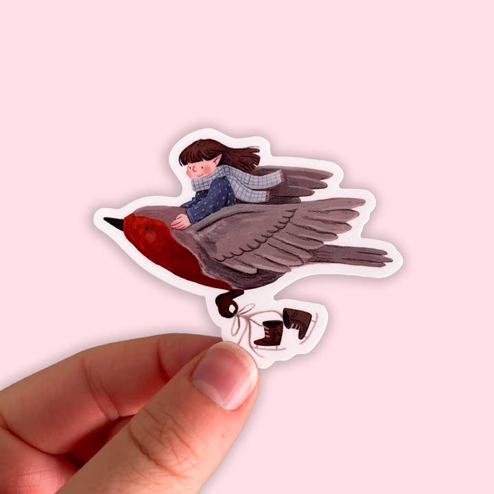 A winter's fight - Vinyl Sticker  for wholesale by Leah Bees Creations
