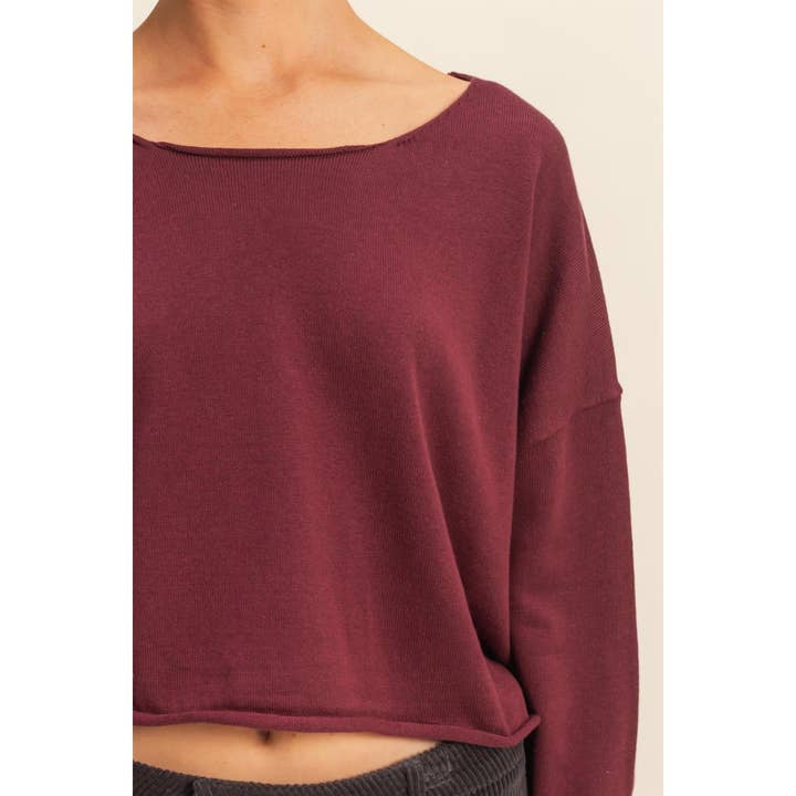 HYFVE - Wholesale Knit Sweater - Women's - Wide Neck Drop Shoulder Relaxed Fit Sweater13