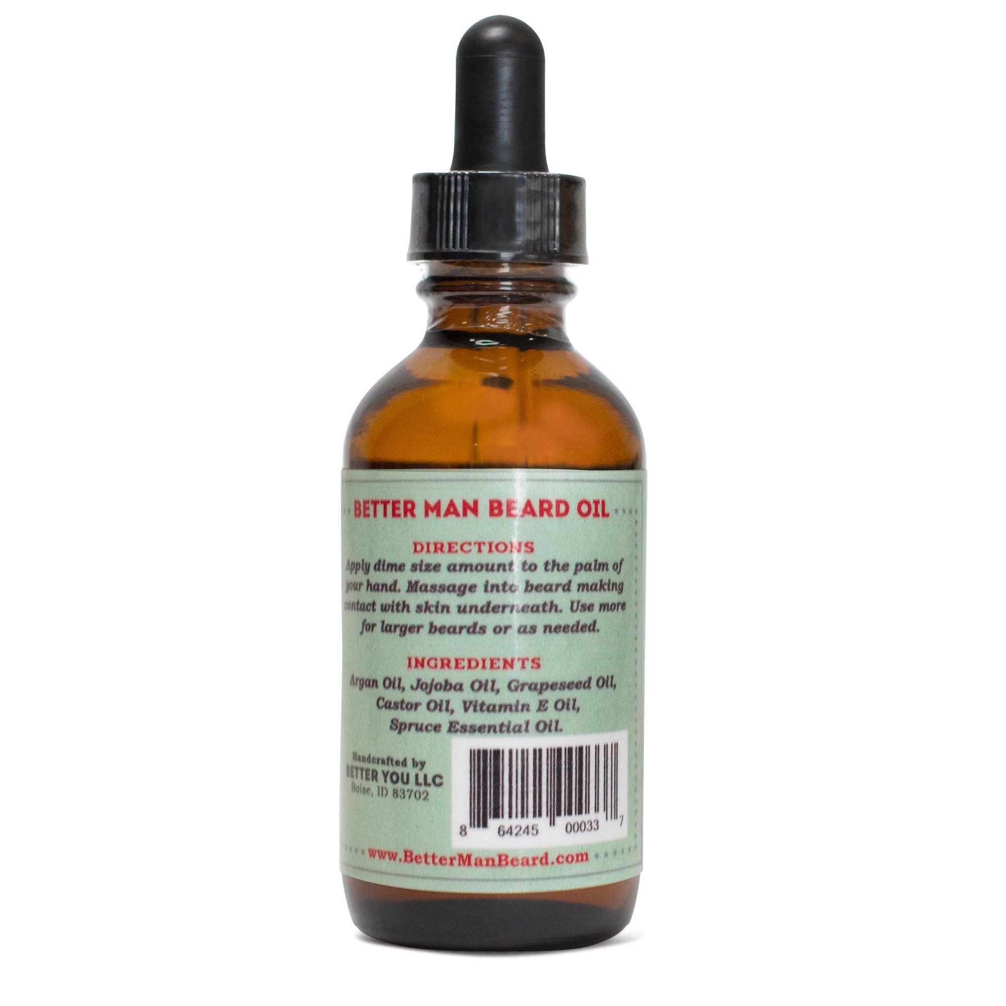Better Man Beard - Wholesale Beard Styling Product - Spruce Beard Oil1