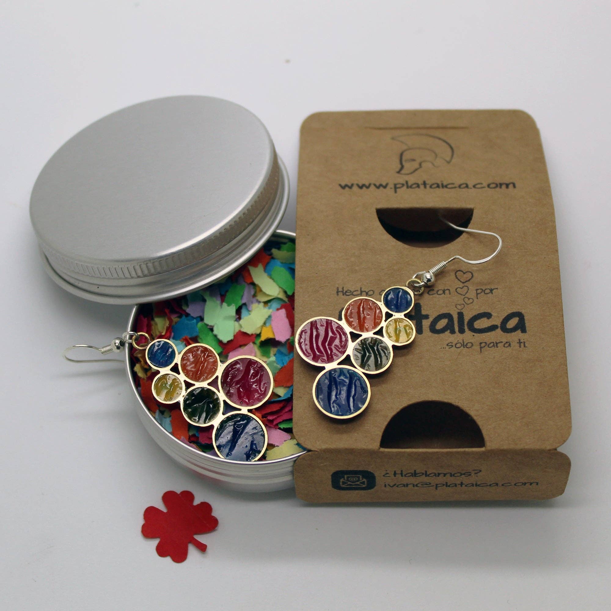 Plataica - Wholesale Dangle Earrings - Brass and 925 silver "Candy" earrings9