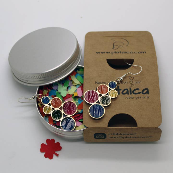 Plataica - Wholesale Dangle Earrings - Brass and 925 silver "Candy" earrings9