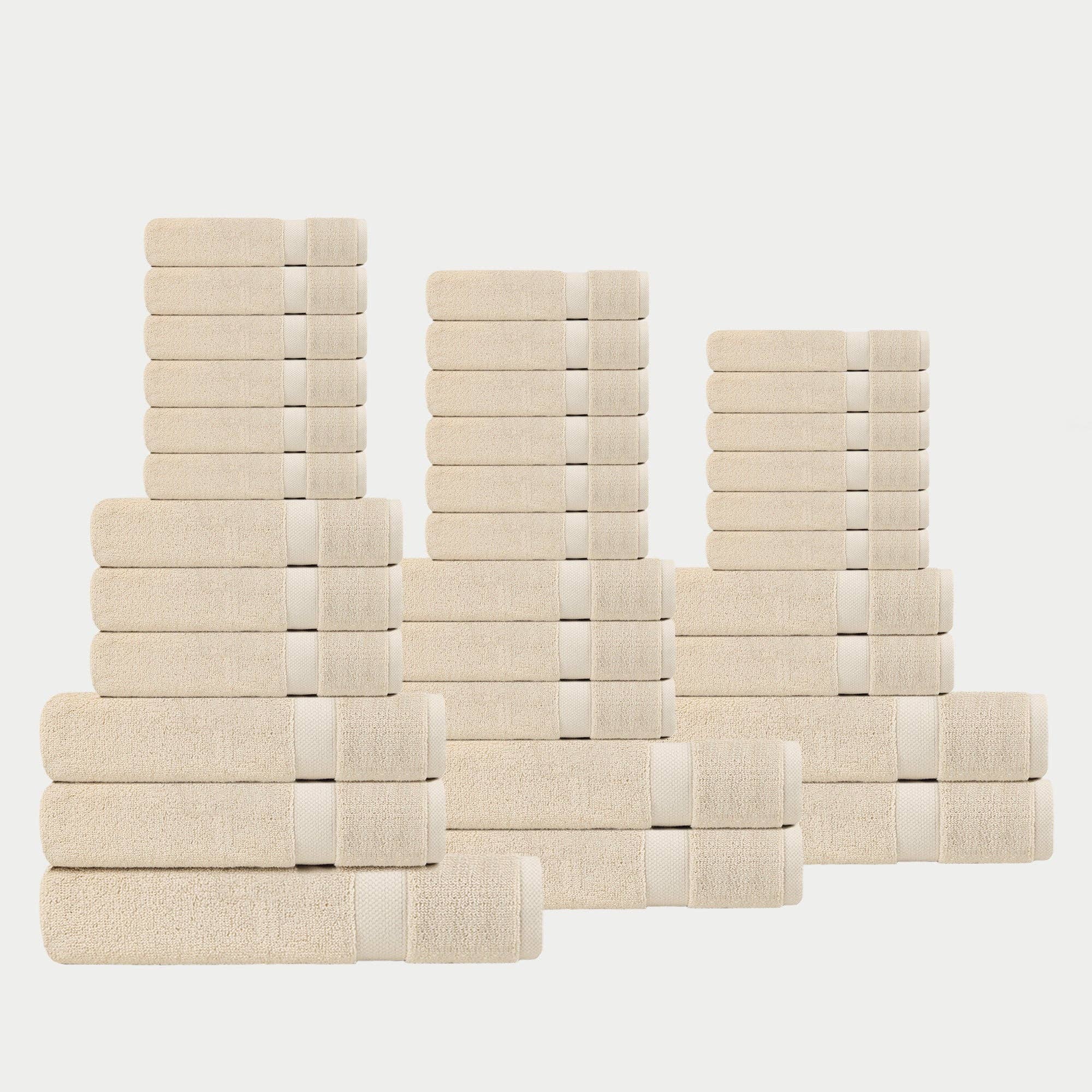 Delara - Wholesale Towel Set - 100% Organic Cotton Quick Dry Starter Bath Set37