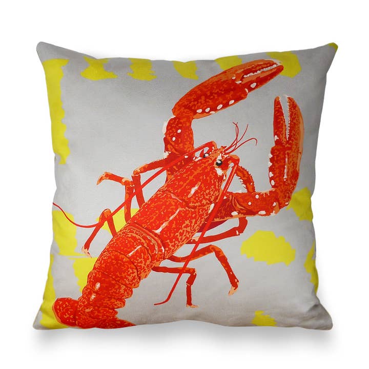 Housse de coussin homard pour la vente par Leslie Gerry