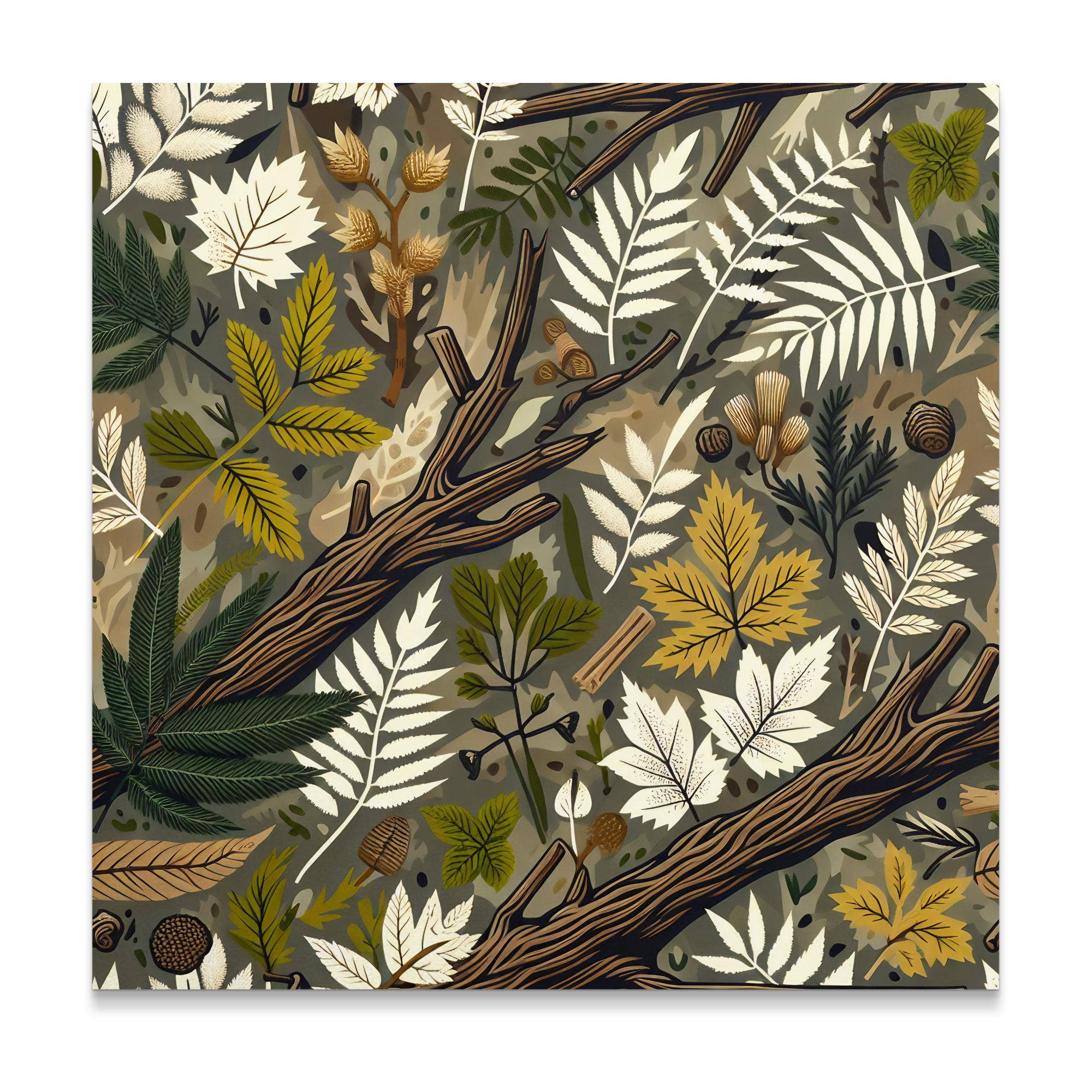 FreakyTeeFactory - Wholesale Art Print - Botanical Forest Illustration Wall Art, Vintage Nature Themed Poster, Rustic Home Decor Canvas Print2