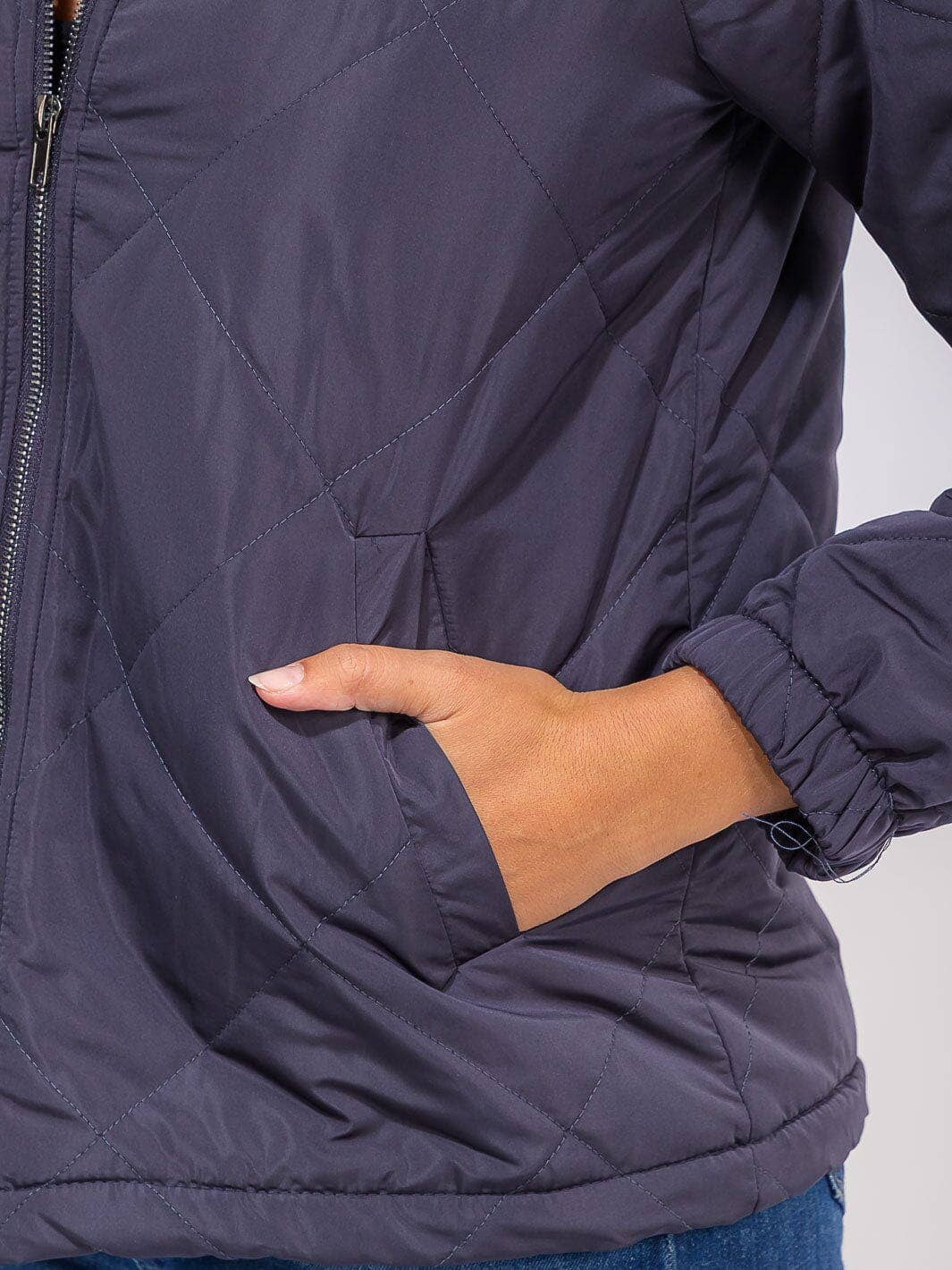 kycozy - Wholesale Puffer Jacket - Women's - WOMEN'S LONG SLEEVE FRONT POCKETS ZIPPER CLOSURE SHERPA PUFFER JACKET0