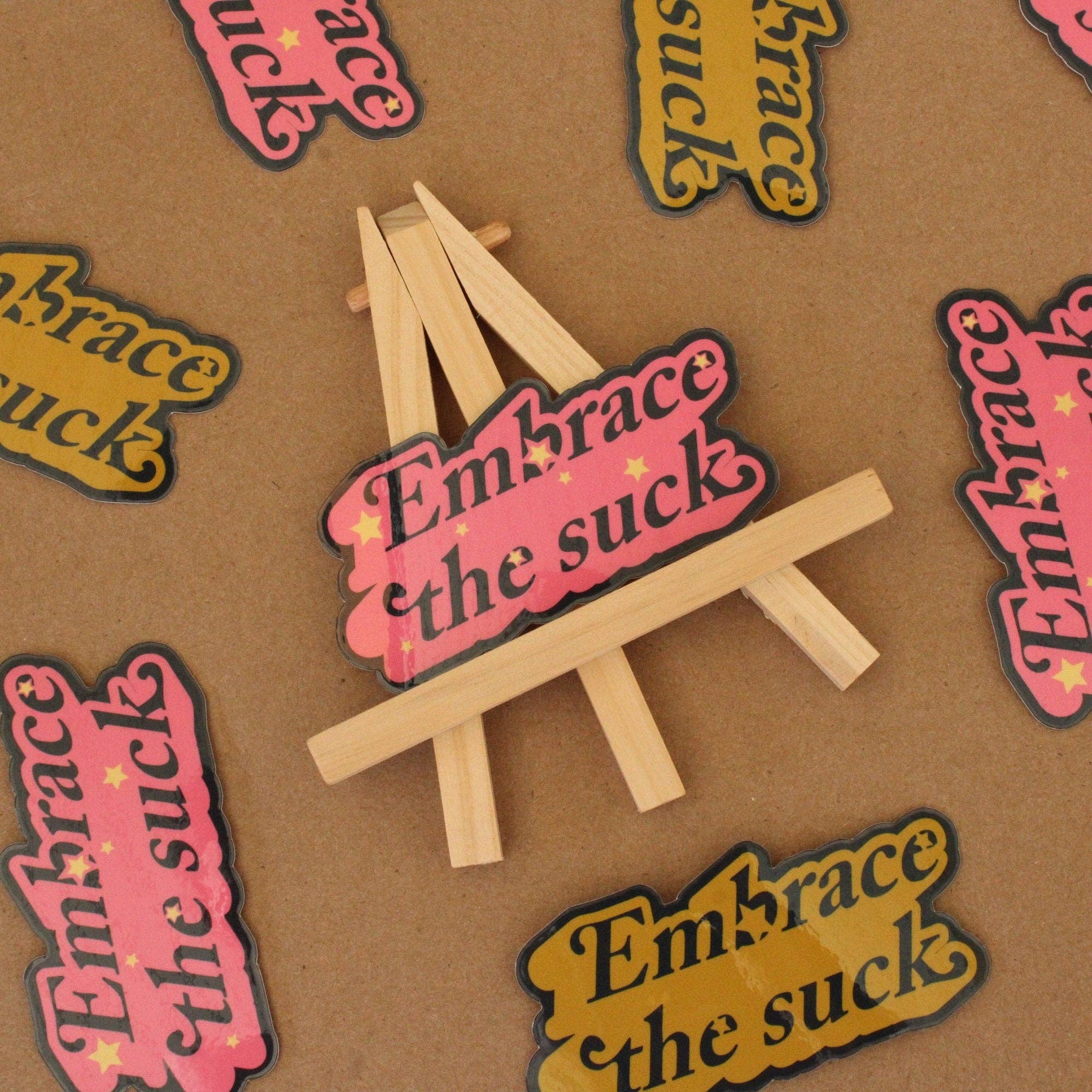 Doctor Scribble – wholesale Klistermärke – Omfamna det jobbiga Vinylklistermärke5