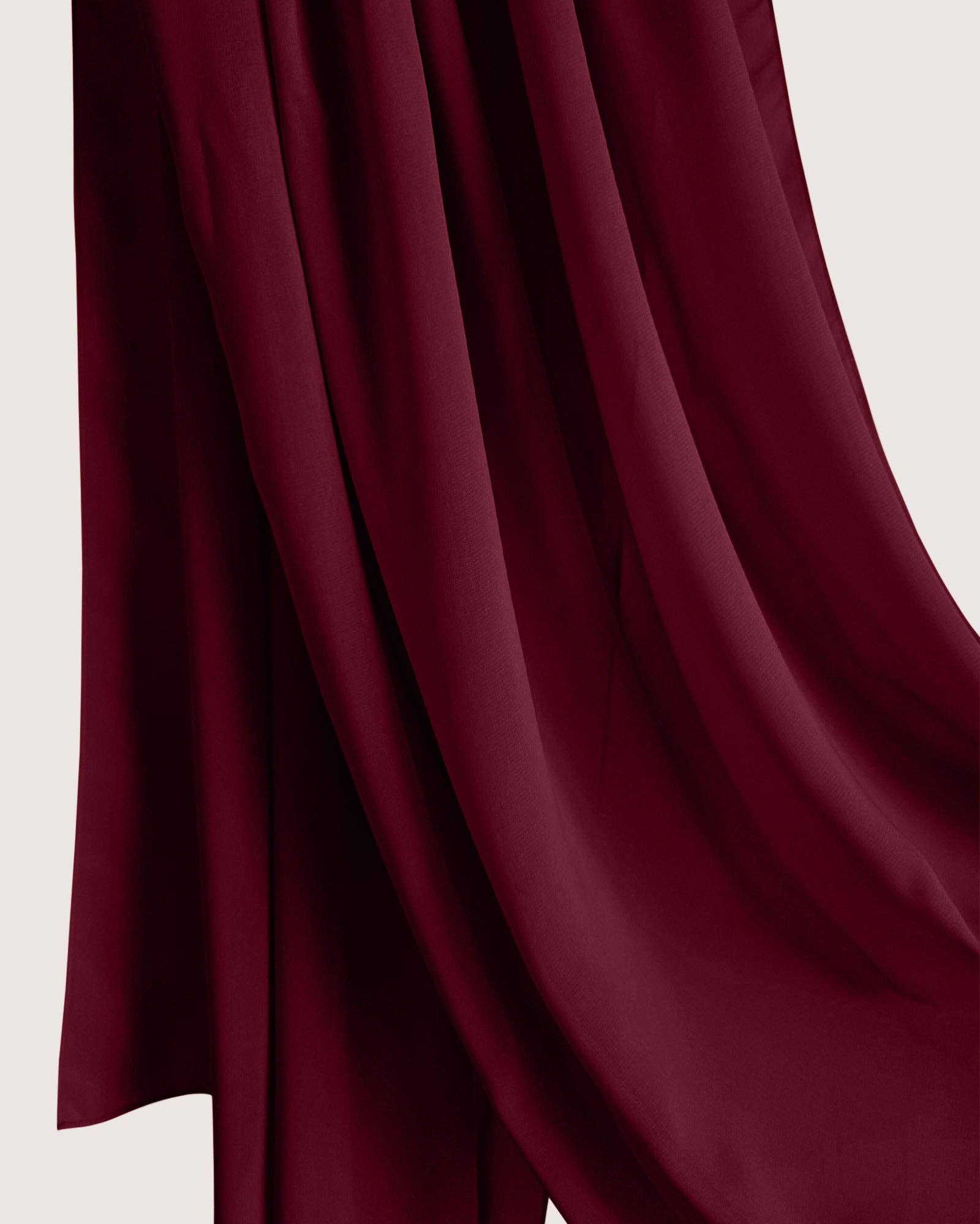 MY LITTLE JUBBA – wholesale Hijab – Women’s – Premium Burgundy Chiffon Hijab Scarf2