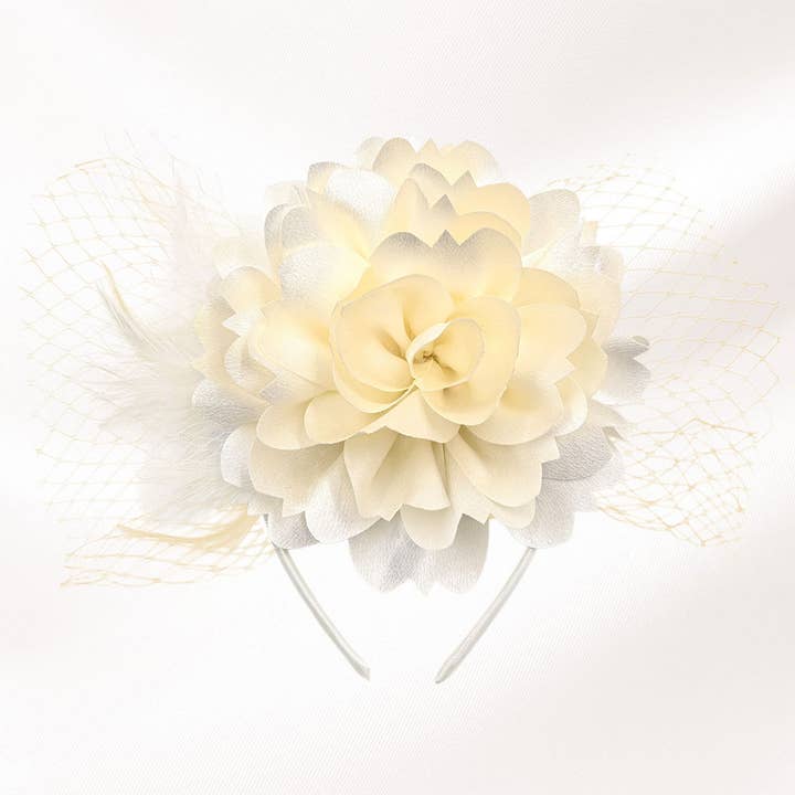 Sensibling Corp. - Wholesale Fascinator Hat - Women's - Flower Veil Fascinator / Headband