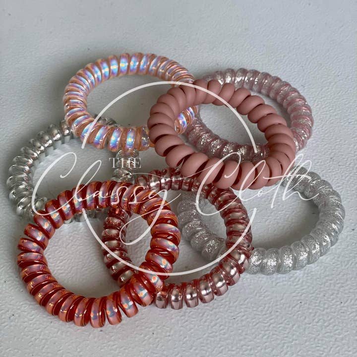 The Classy Cloth WS - Wholesale Hair Tie - Hair Coil 'Thank You!' 25 pack - RTS10