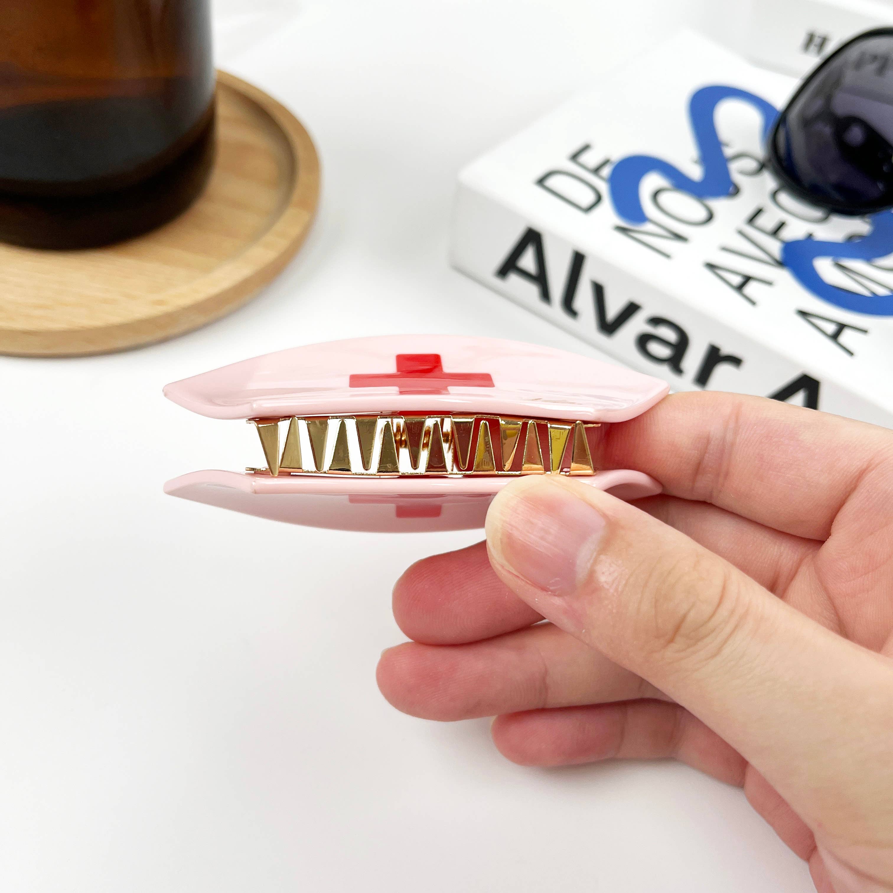 TheDivaSoap - Wholesale Hair Clip - Women's - Acetate Pill Hair Clips,Nurses Day Hair Claw Clip7