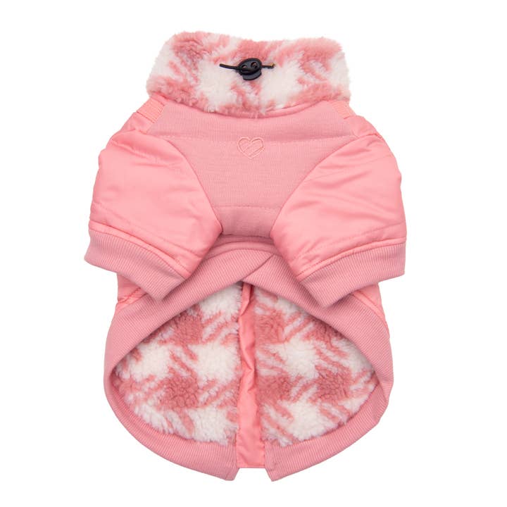 Puppia International Inc. - Wholesale Pet Coat - Dog - PINKAHOLIC XENIA DOG COAT W/ INTEGRATED HARNESS