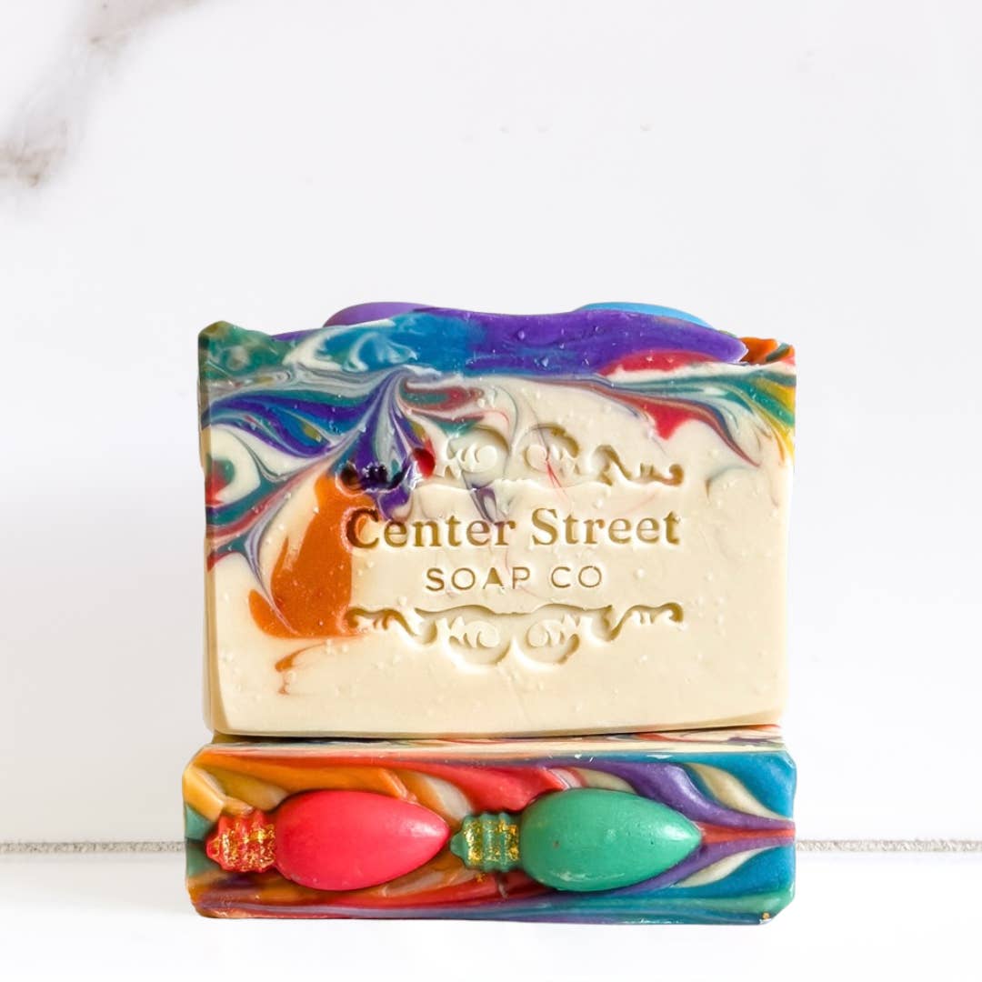 Center Street Soap Co - Wholesale Bar Soap - Deck The Halls Christmas Handmade Bar Soap - 4oz