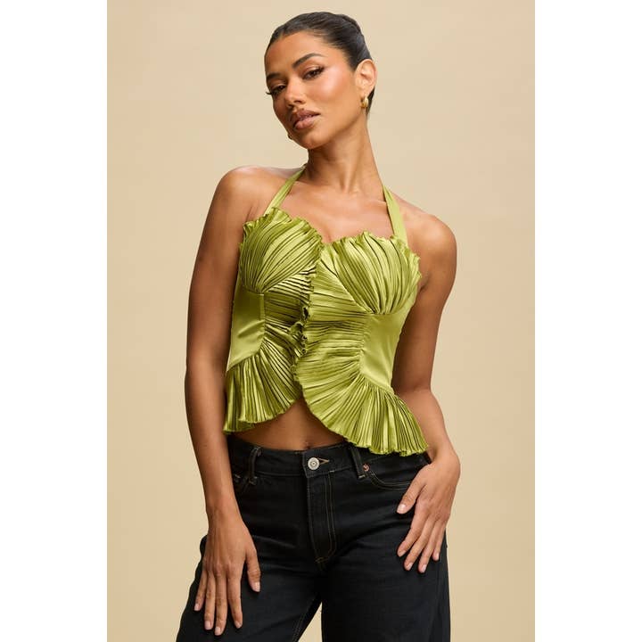 PEYTON PLEATED TOP for wholesale by Luxxel