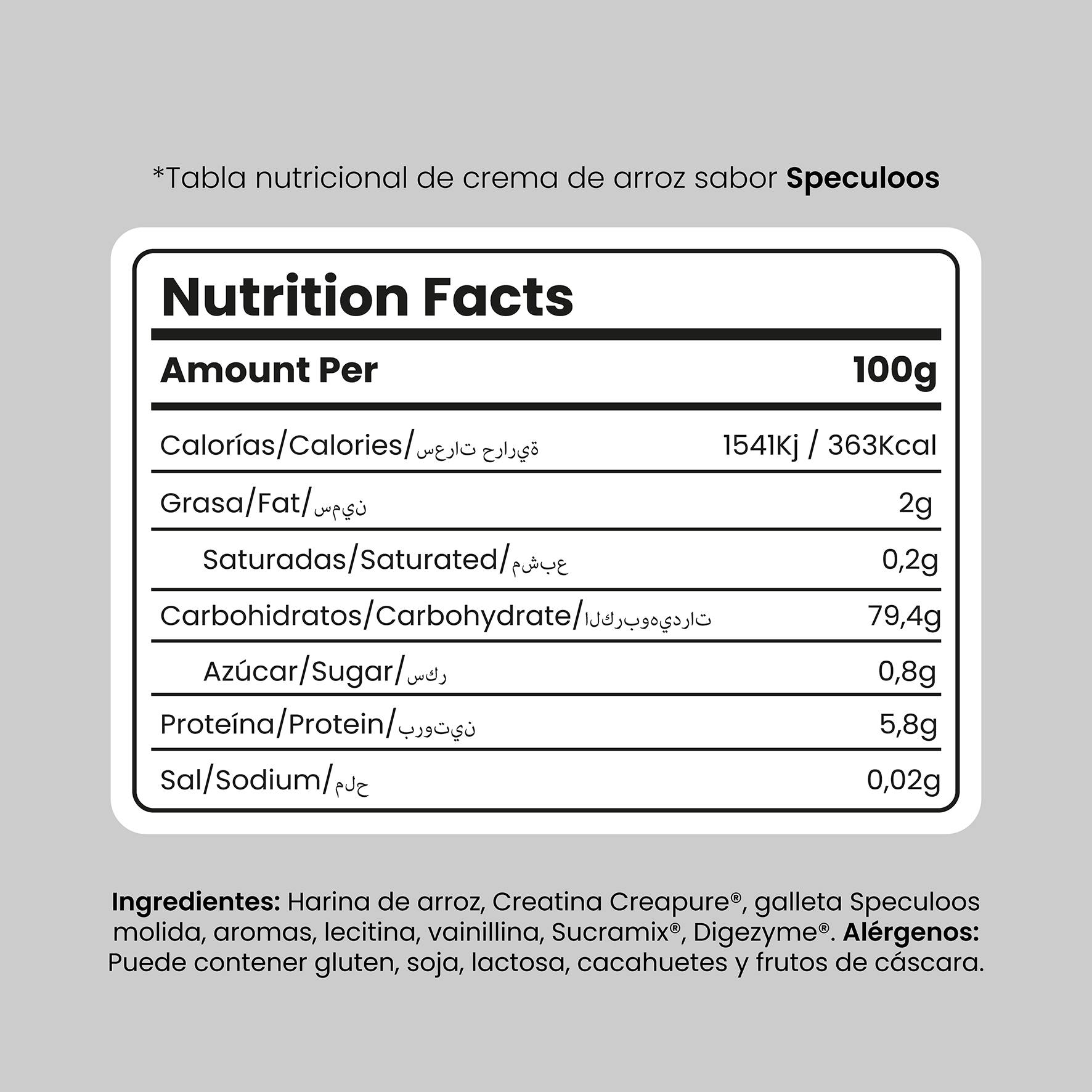 Protella – wholesale Protein/superfood powder – Rice Cream Speculoos 500g4