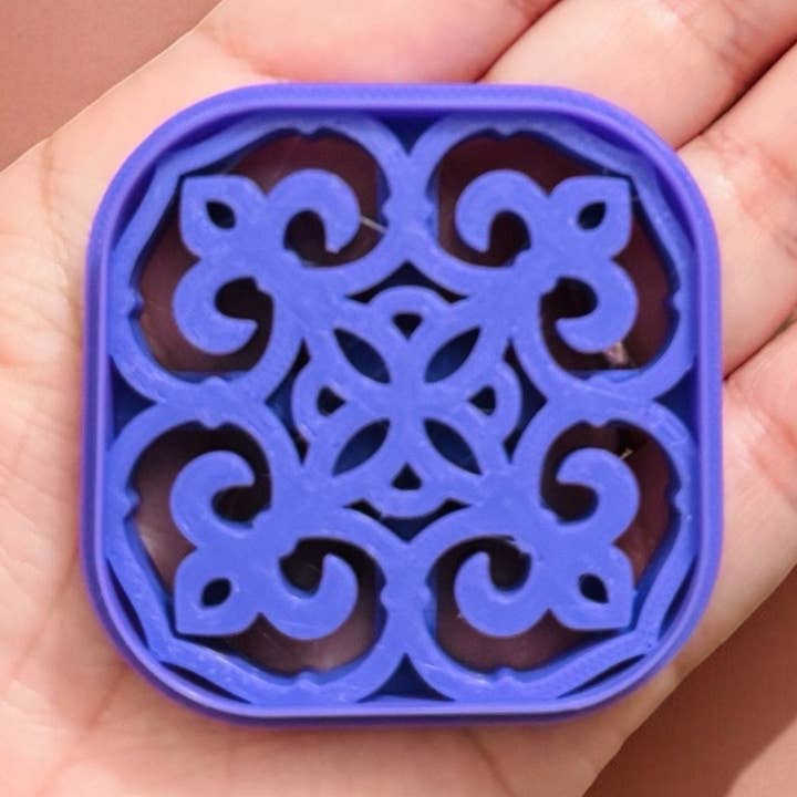 Emporte-pièce en argile polymère motif marocain : Design complexe pour la vente par Roussell Prints and Demand LLC