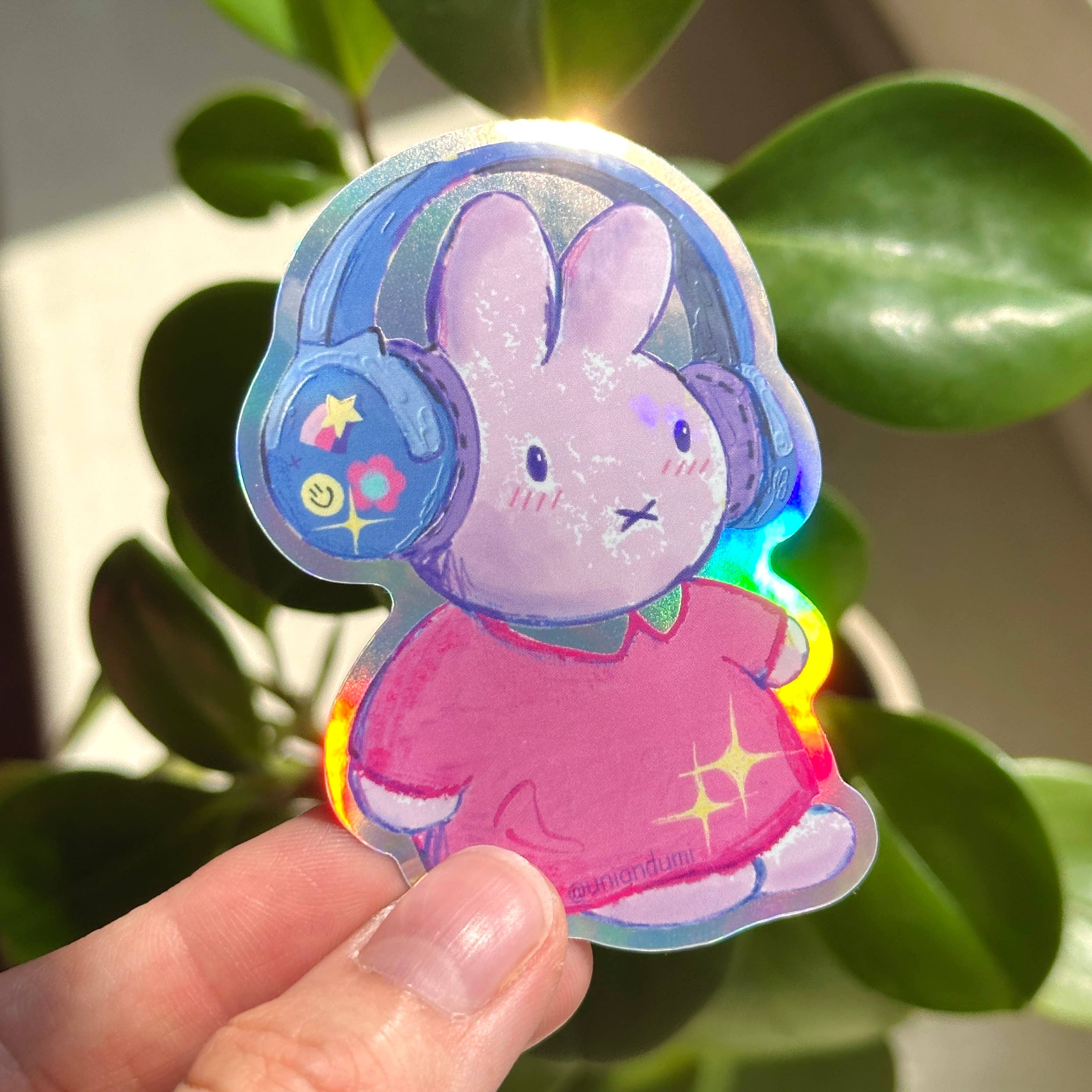 Uni & Umi - Wholesale Sticker - Bunny Headphones Sticker | Y2K Stickers, Cute Stationery1